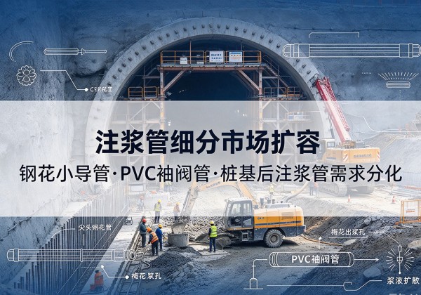 鞍山注浆管细分市场扩容，隧道钢花小导管、PVC 袖阀管、桩基后注浆管需求分化